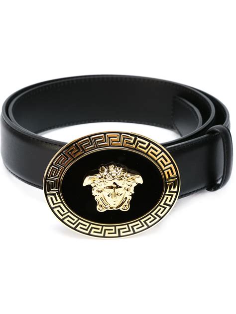 black versace belt mens|versace medusa belt all black.